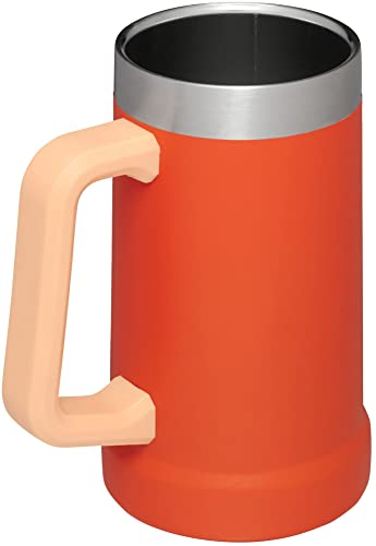 Stanley Stay-Chill Beer Stein 24 oz | Heavy Duty Big Grip Handle | Beer Tumbler Drink Cup, Holds 2 Cans | Insulated Stainless Steel Party Mug | BPA-Free | Azure