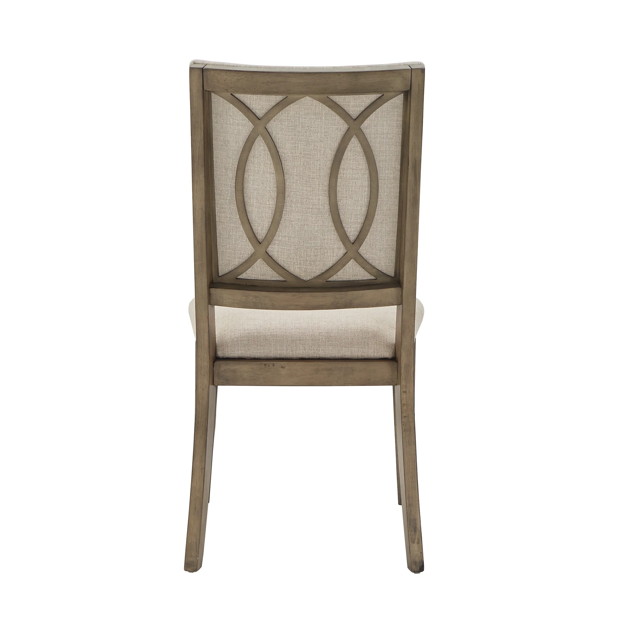 Weston Home Carter Antique Beige Fabric Dining Chairs, Set of 2