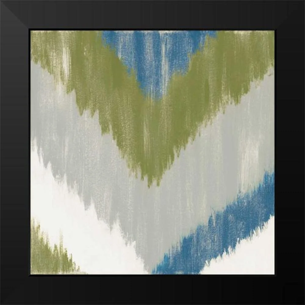 Vindedzis, Rita 12x12 Black Modern Framed Museum Art Print Titled - Zigs n Zags IV