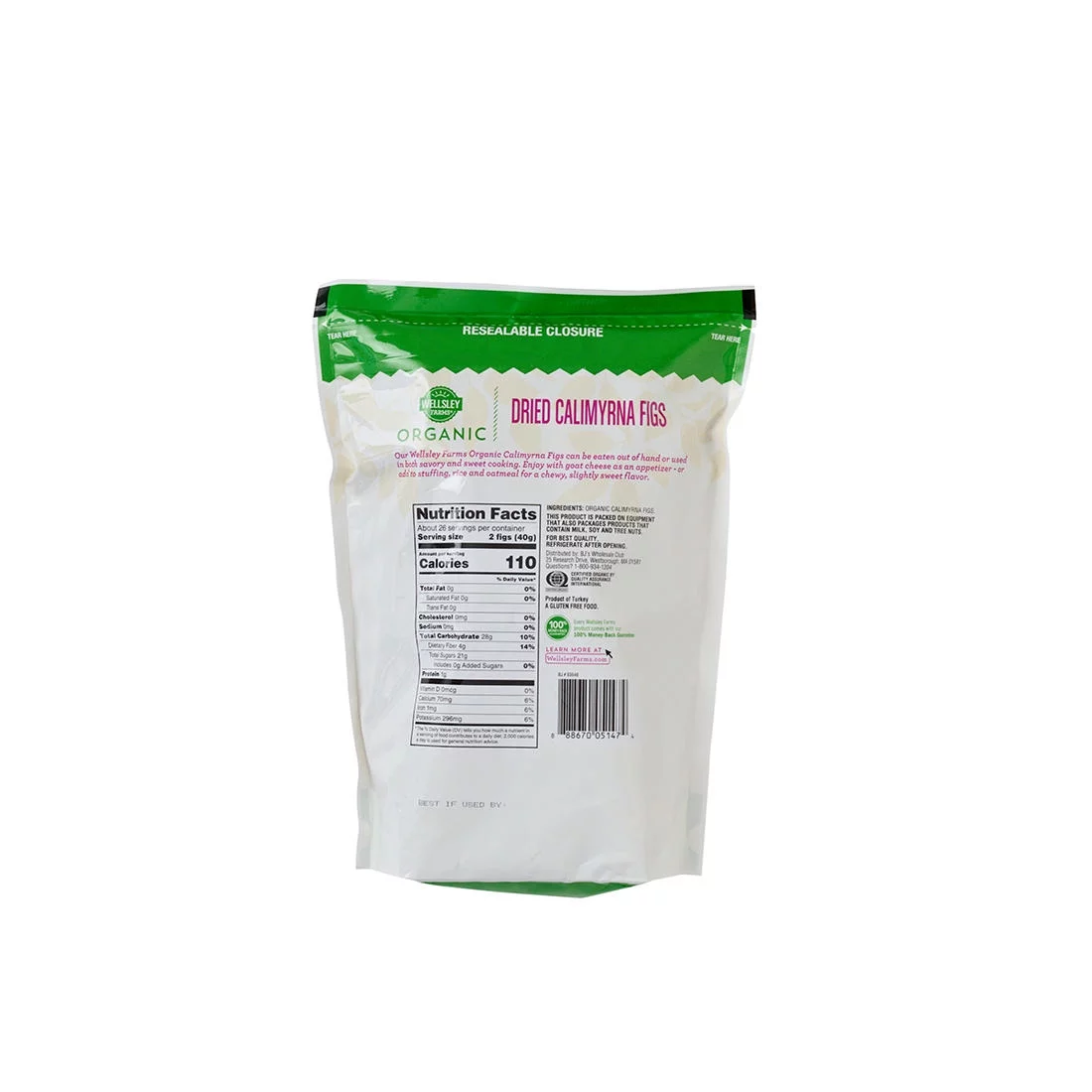 Wellsley Farms Organic Dried Calimyrna Figs, 36 oz.