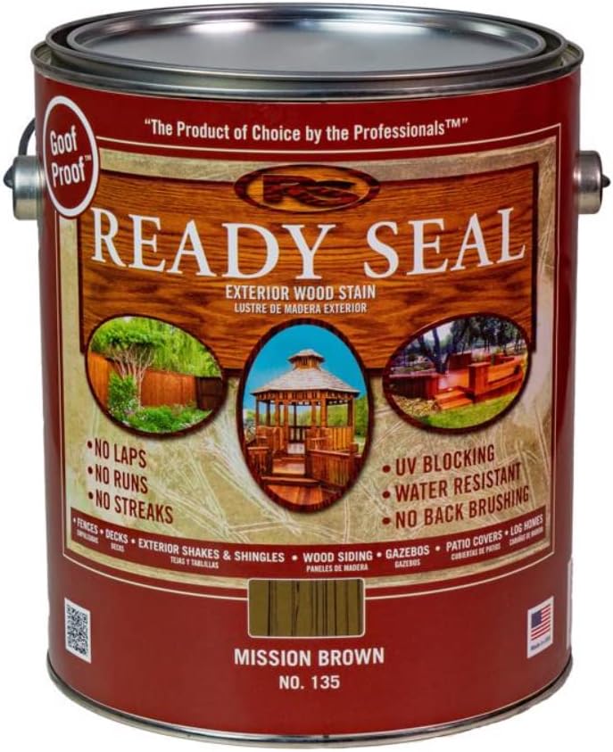 1 gal Ready Seal 135 Mission Brown Exterior Stain and Sealer For Wood