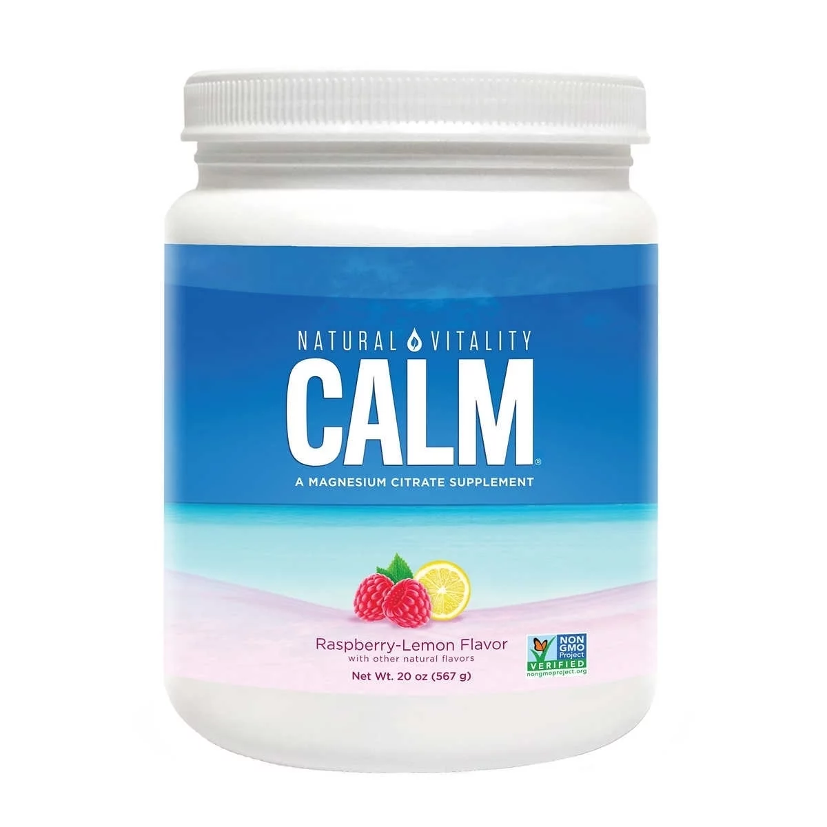 Natural Vitality Calm Magnesium Citrate Powder, 20 Ounces