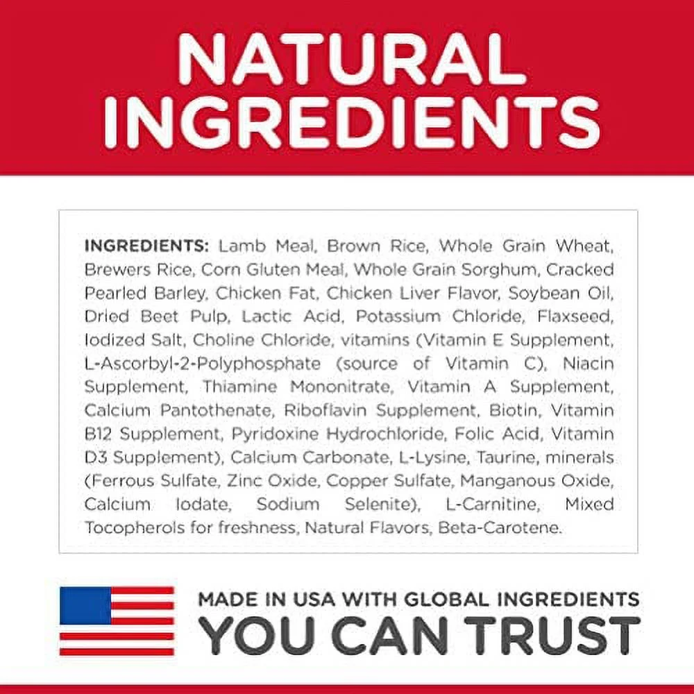 Hill's Science Diet Dry Dog Food, Adult 1-5, Large Breed, Lamb Meal & Rice Recipe, 33 lb. Bag