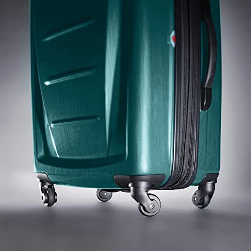 Samsonite Winfield 2 Hardside Expandable Luggage with Spinner Wheels, Brushed Anthracite, Checked-Large 28-Inch