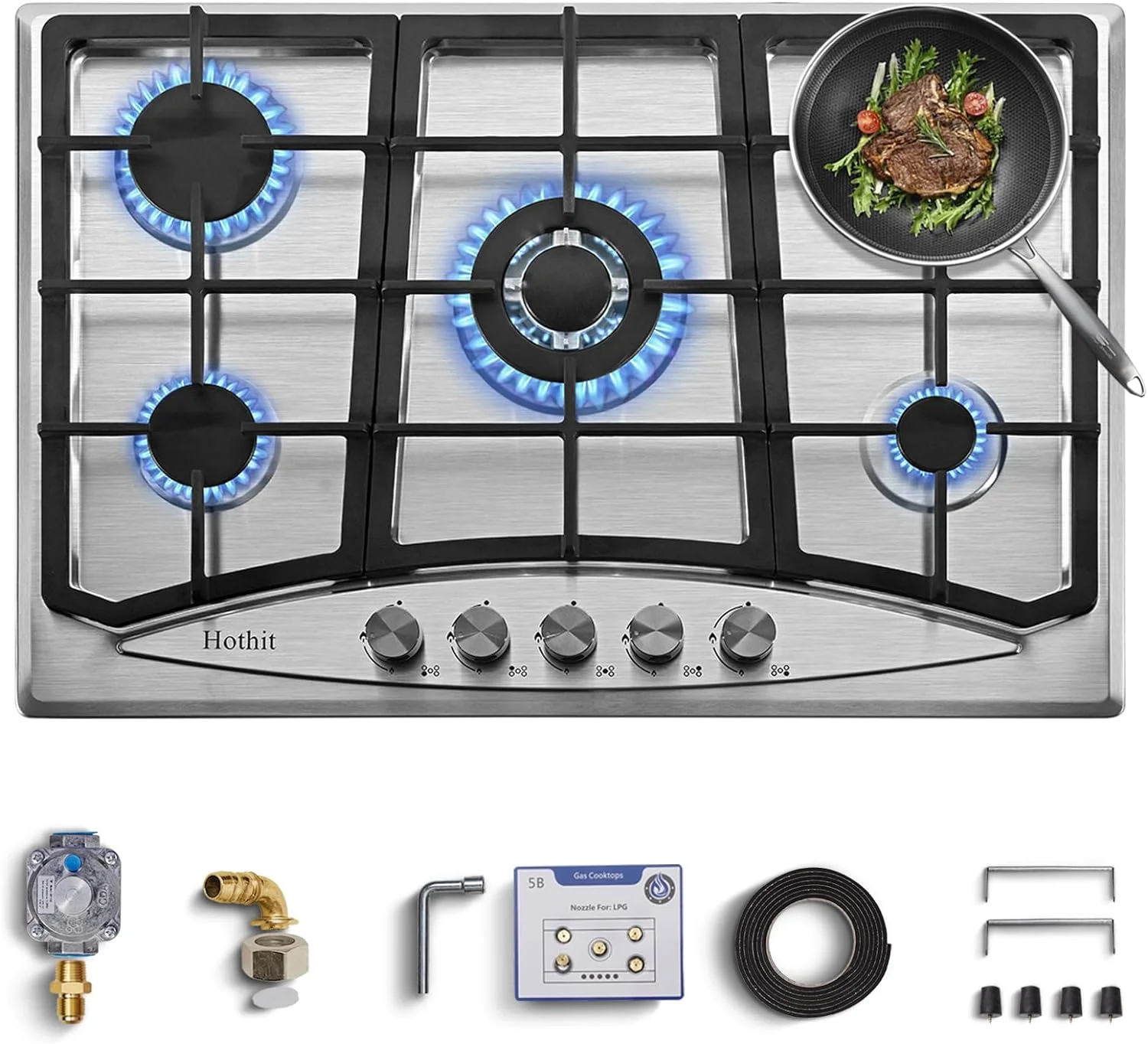 LuxyHoom Propane Gas Cooktop 30