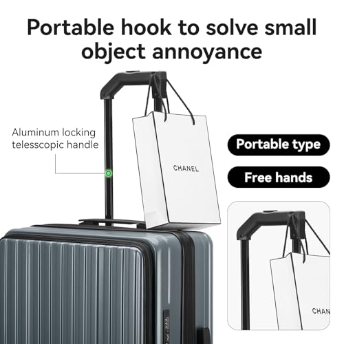 ROAMING Grace Expandable Carry On Luggage Airline Approved, 20 Inch Hardside Carry On Suitcase with Wheels, Travel Harshell Spinner Small Luggage with Tsa Lock, Jade cyan, 20-Inch Carry-On