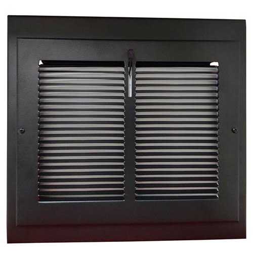 15 x 12 Vintage Black Gravity Baseboard Register - Shop Hardware Tools Online Store