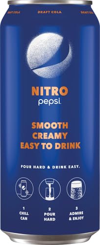 Pepsi Draft Cola, 13.65 Fl Oz Cans, Pack of 4