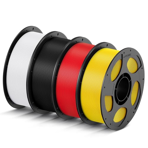 ANYCUBIC High Speed 3D Printer Filament 1.75mm Bundle, Rapid PLA Filament with High Prints Quality, Dimensional Accuracy +/- 0.02mm, Print with Most FDM 3D Printers, 1KG Spool, 2KG Blue + Bright Red