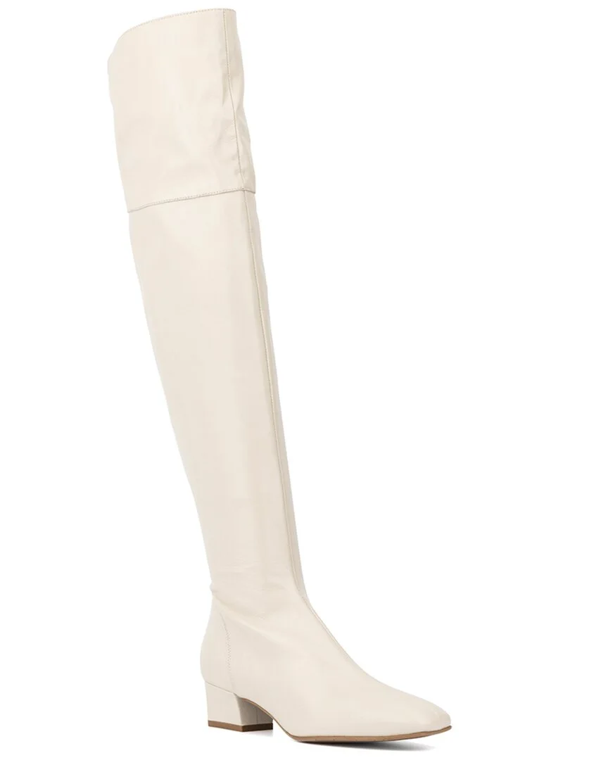 Aquatalia Sancia Weatherproof Leather Boots, 5.5, White