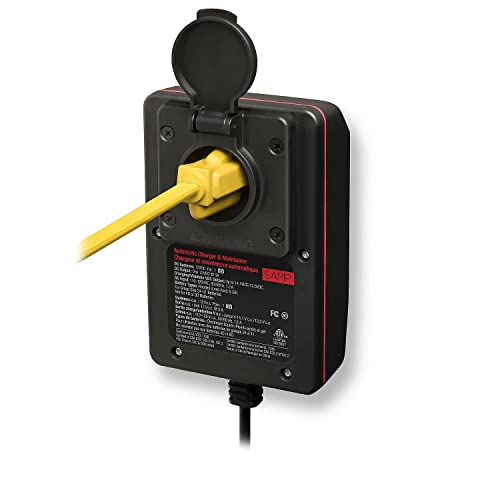 ProMariner 24105 ProTechOne Digital Series 5 Amp Fully Automatic On-board Battery Charger and Maintainer with Integrated AC Inlet