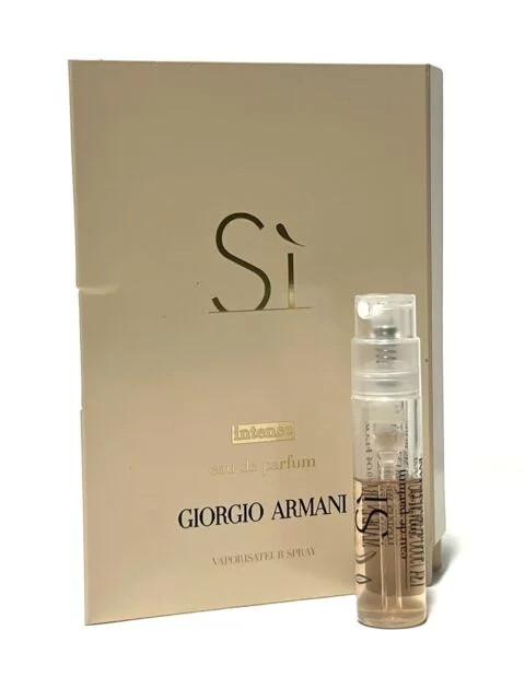 Giorgio Armani SI Intense for Women, 0.4 oz Eau de Parfum Spray Sample Vial - Pack of 6