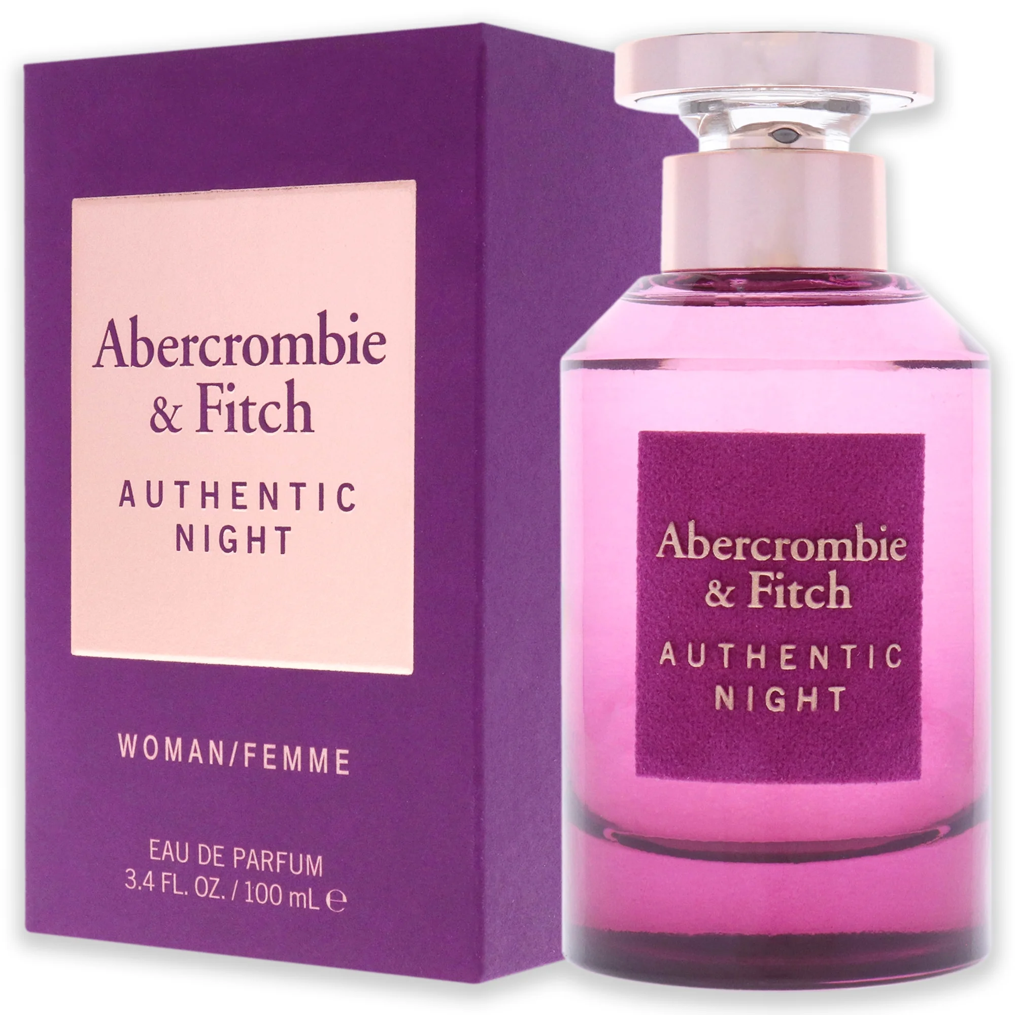 Abercrombie and Fitch Authentic Night, 3.4 oz EDP Spray