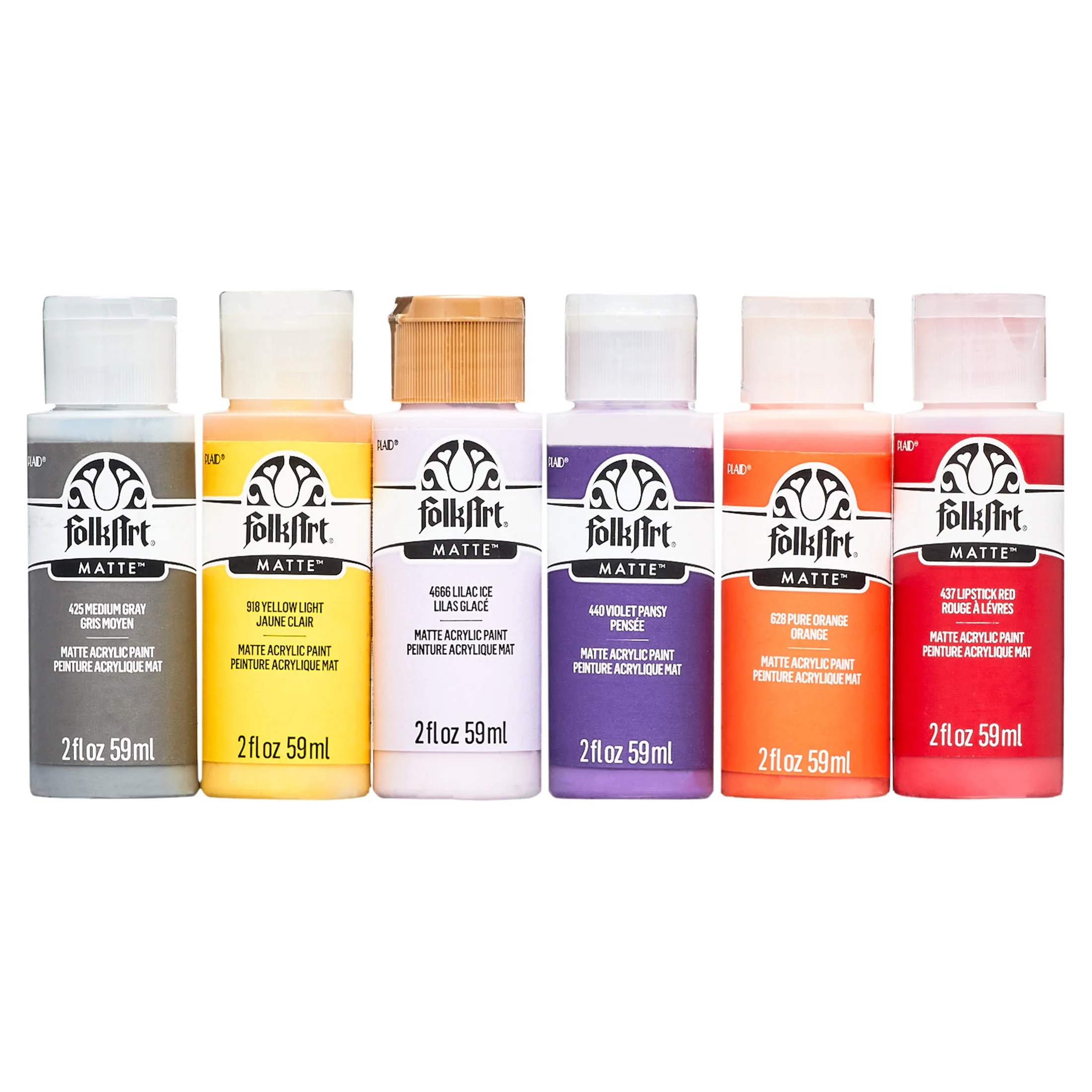FolkArt 2 oz Multi-color Matte Acrylic Craft Paint (18 Pieces)