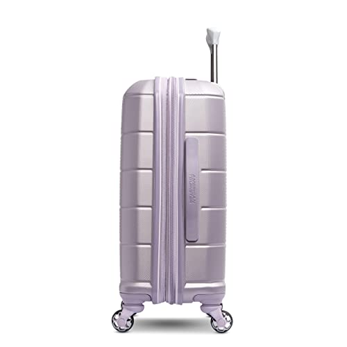 American Tourister Stratum 2.0 Expandable Hardside Luggage with Spinner Wheels, Purple Haze, Carry-on