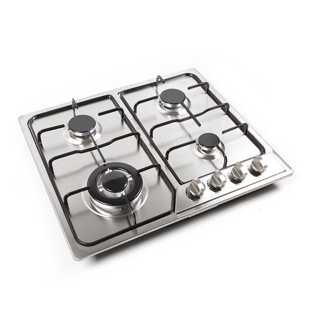 TOOL1SHOoo 5 Burners Built in Gas Cooktop Stainless Steel Stove NG/LPG Gas Hob Cooktop