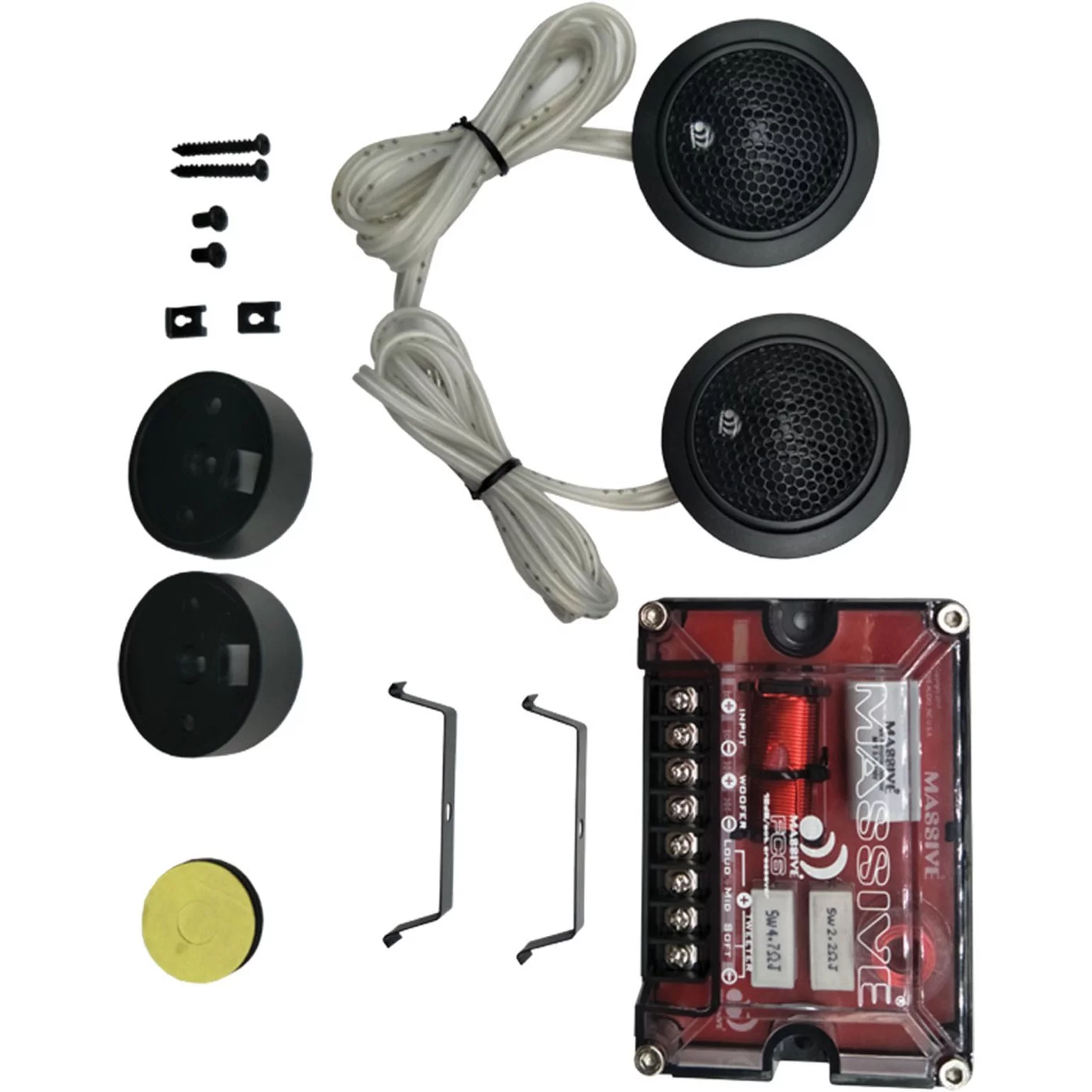 Massive Audio FC6 FC Series 6.5-Inch 150-Watt-RMS 2-Way Component Kit Speakers