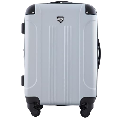 Travelers Club Chicago Hardside Expandable Spinner Luggage, Teal, 20