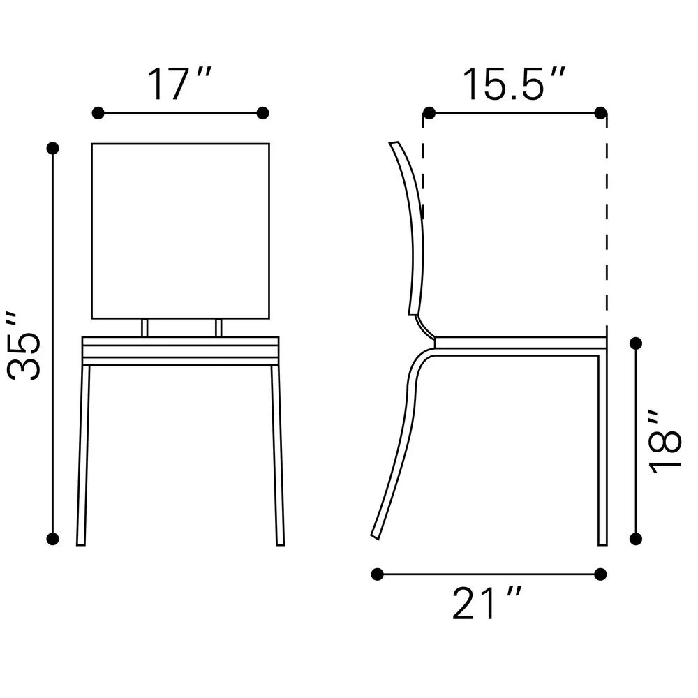 Criss Cross Dining Chair (Set of 4)