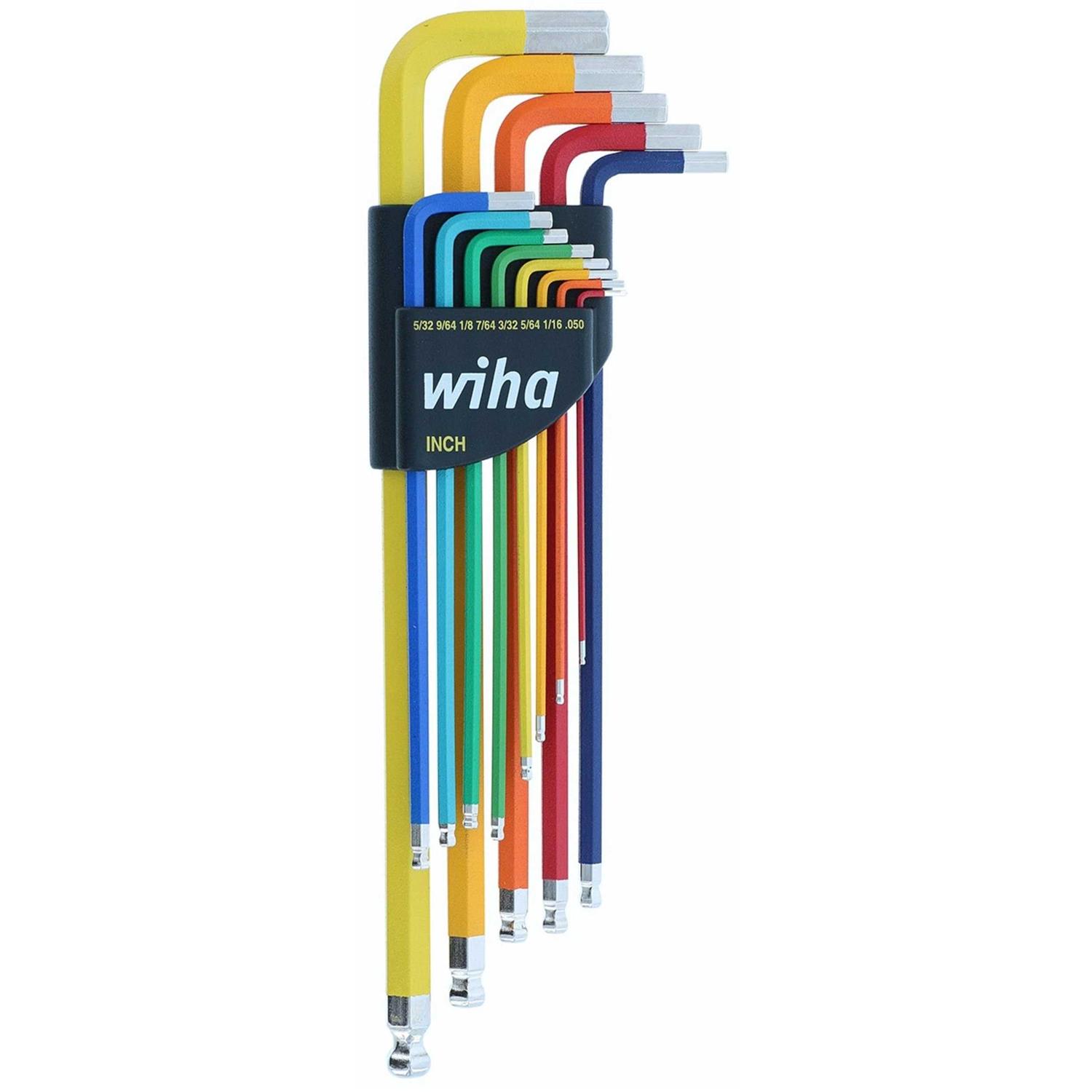 Wiha Color-Coded Ball End Hex L Key Set Inch - Shop Hardware Tools Online Store