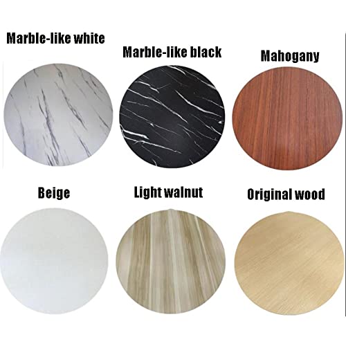 Large Lazy Susan 30in 36in 40in Wooden Round Turntable, Rotating Serving Tray for Table Top/Counter Top/Eazy to Share Food (Color : Beige, Size : 80cm/30)