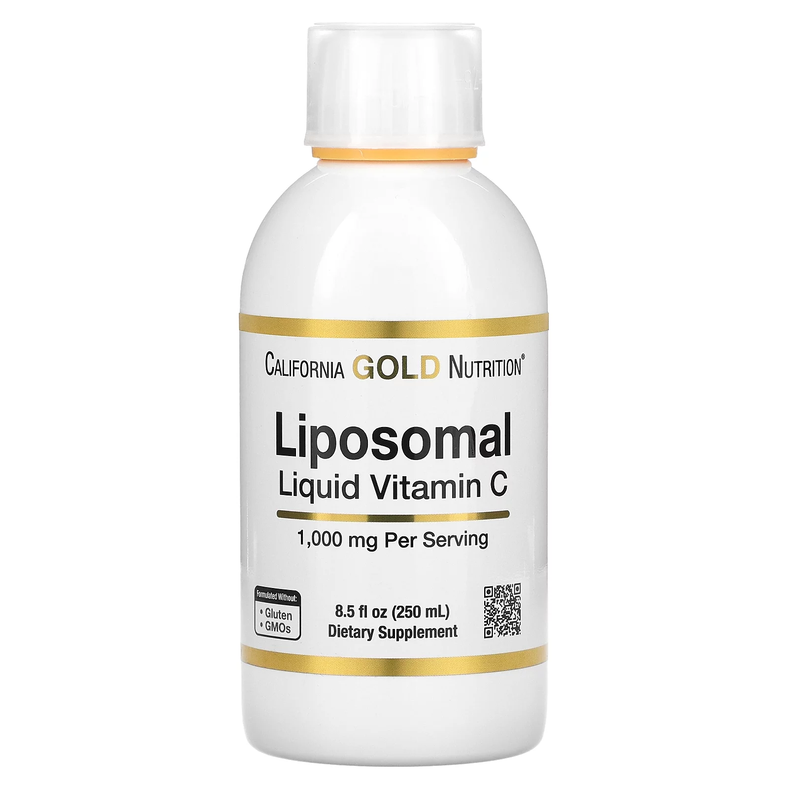 California Gold Nutrition Liposomal Liquid Vitamin C, 1,000 mg, 250 ml