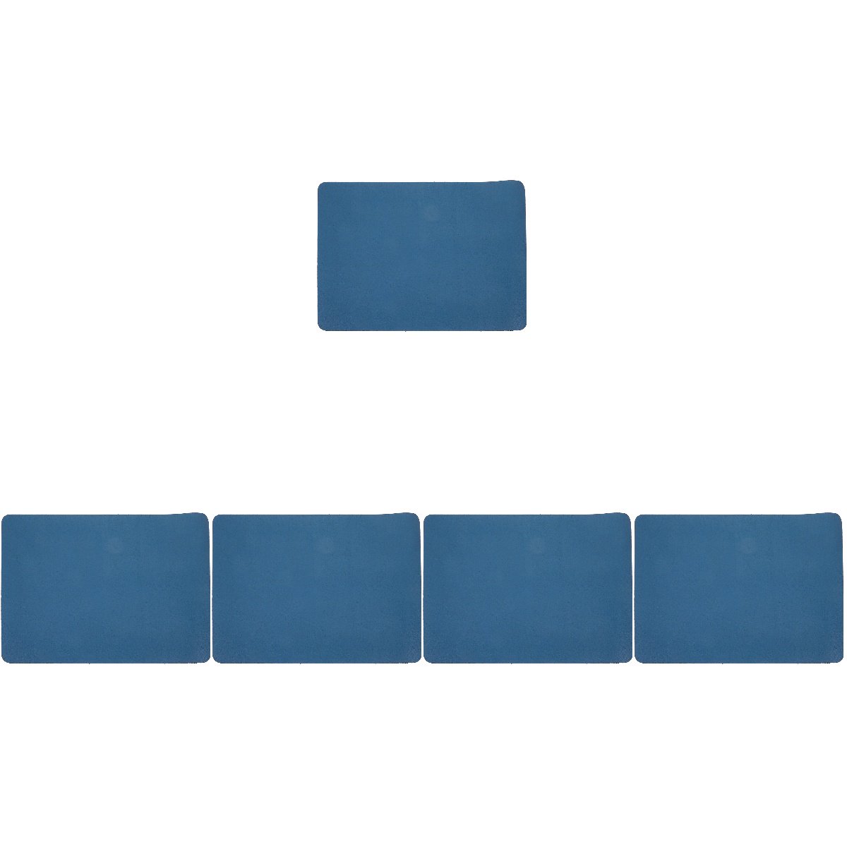 Set of 5 Large Breed Dog Water Bowls with Pet Feeding Mats 40x30x0.4 cm for Dogs