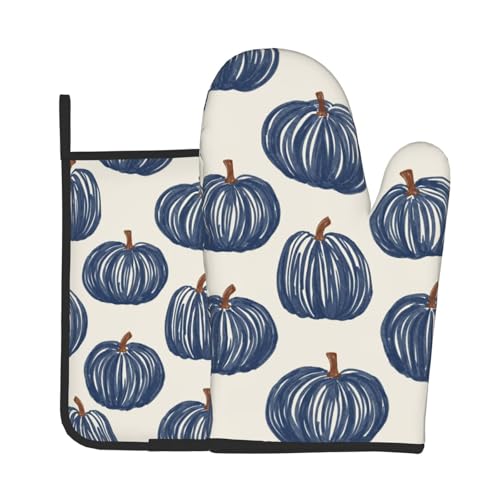 Winter Green Tree Snowflake Oven Mitts and Pot Holders Set Heat Resistant Non Slip Merry Christmas Snow Kitchen Gloves Hot Pads Potholders 2 Pack Set Holiday Decor for Xmas Chef Cooking Bakers Kitchen