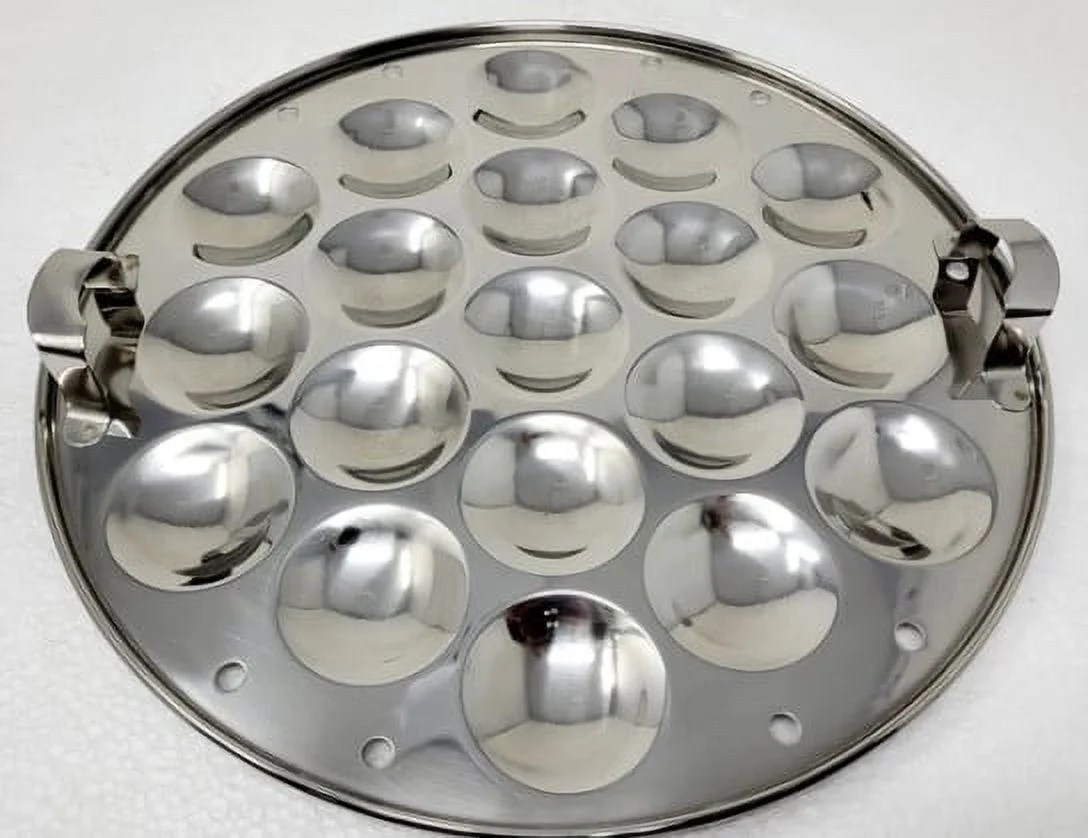 Tabakh Tri-Ply Stainless Steel Multi Kadai with Steamer Plate, Mini Idli Plate, 2 Idli Plates, 2 Dhokla Plates, Induction Friendly