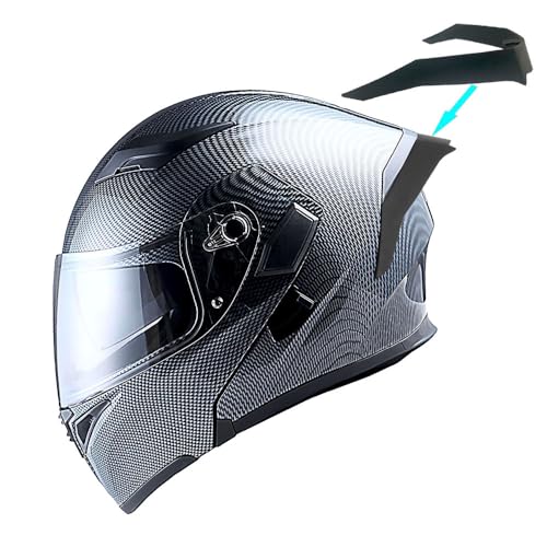 1Storm Motorcycle Modular Full Face Helmet Bike Flip up Dual Visor Sun Shield: HB89 Matt Black