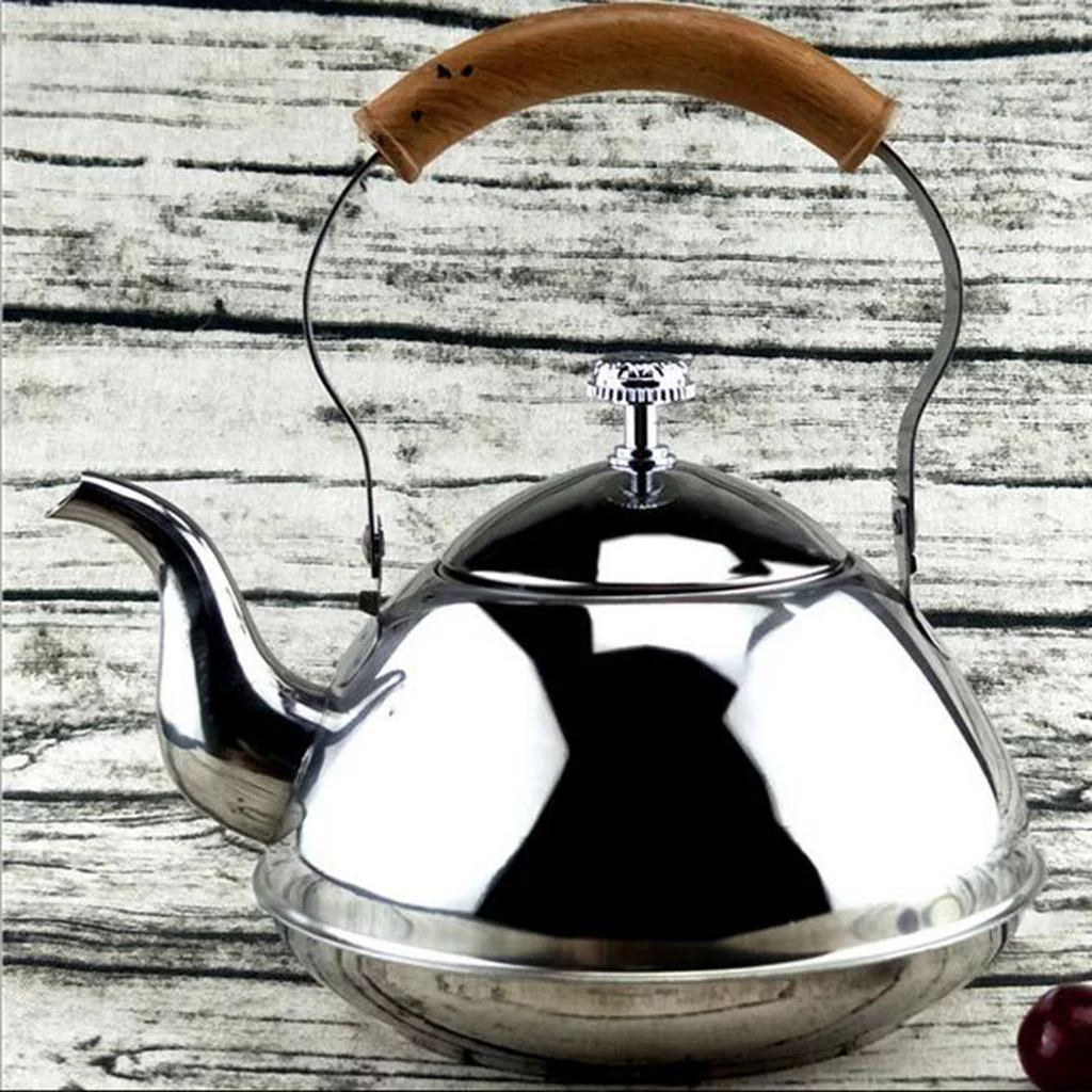 Stainless Steel Mini Teakettle Teapot Electric Gas Hobs Camping 2L 2.0L