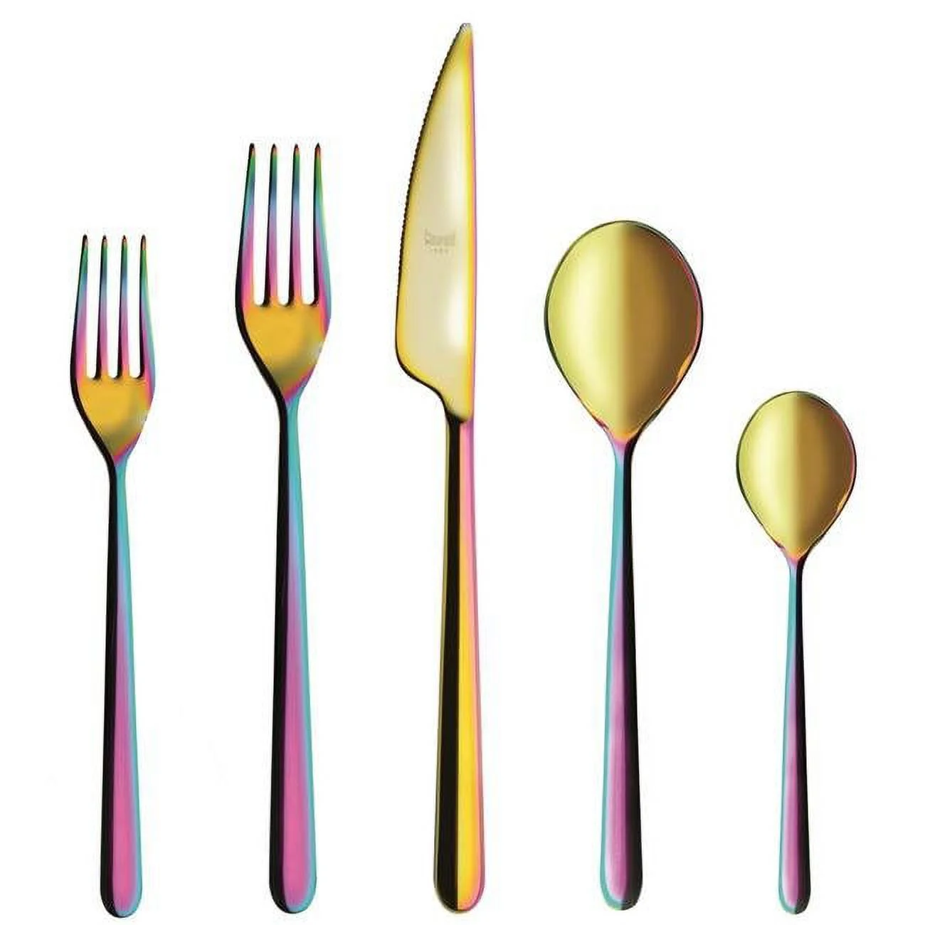 Linea Cutlery Set, Rainbow - 20 Piece
