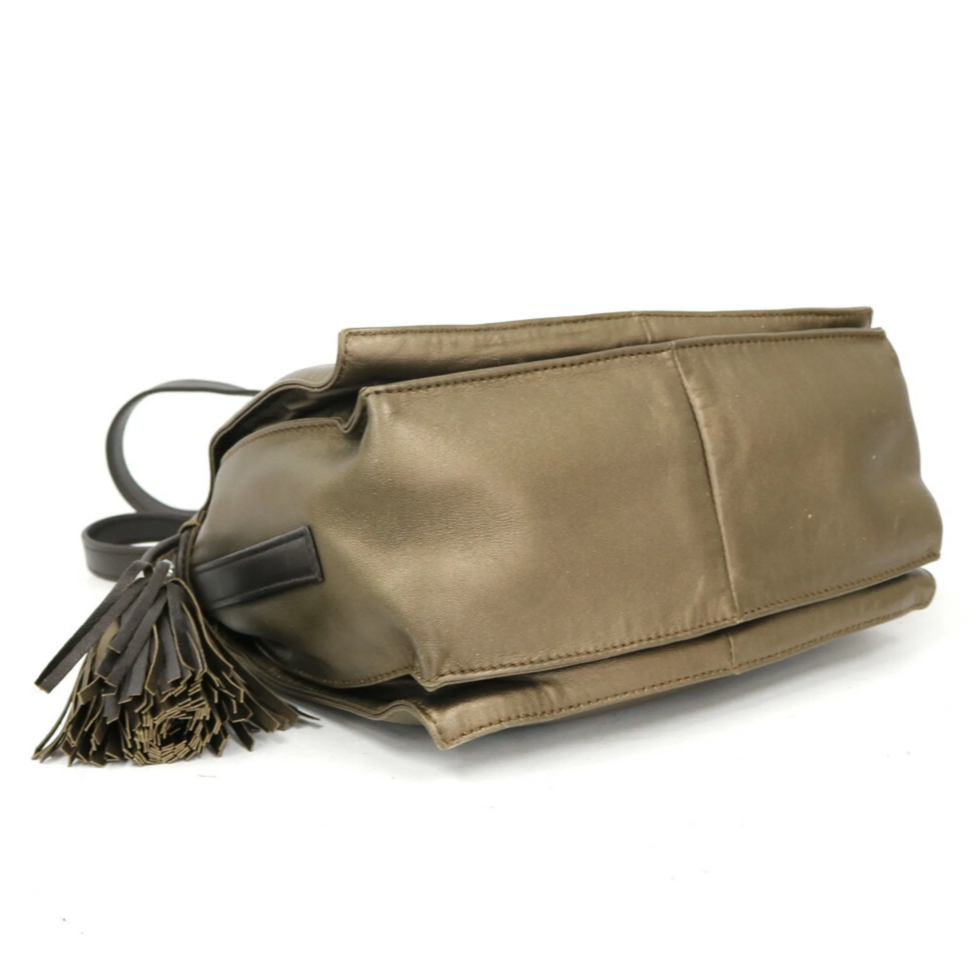 Pre-Owned LOEWE Loewe Shoulder Bag Flamenco Bronze Ladies (Fair)