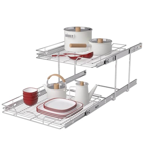 OCG 2 Tier Pull Out Cabinet Organizer (7.5