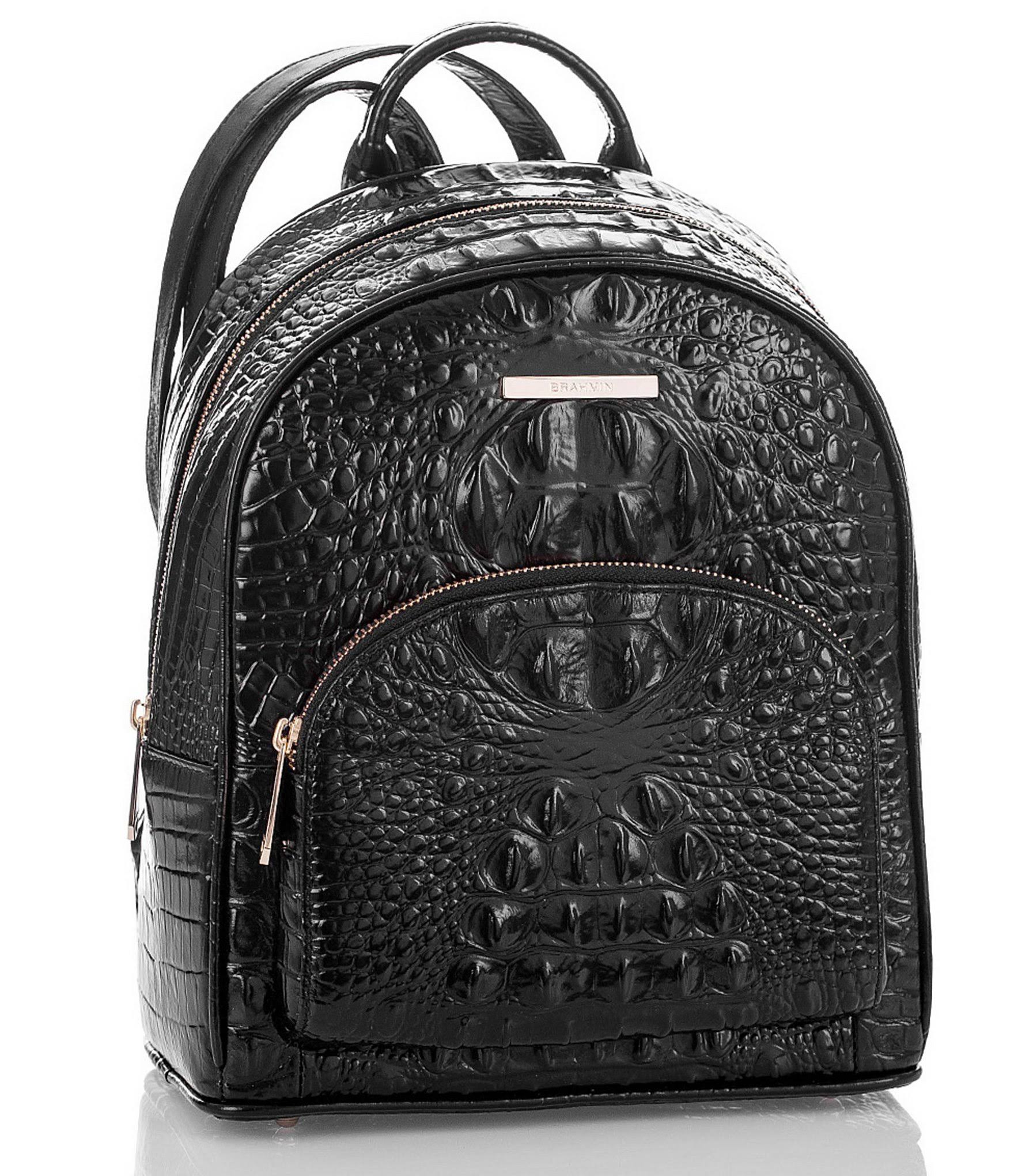 Brahmin Pecan Melbourne Collection Mini Dartmouth Backpack
