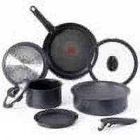T-Fal Ingenio Platinum Non-Stick, 10 Piece pots and pans Cookware Set, Black.