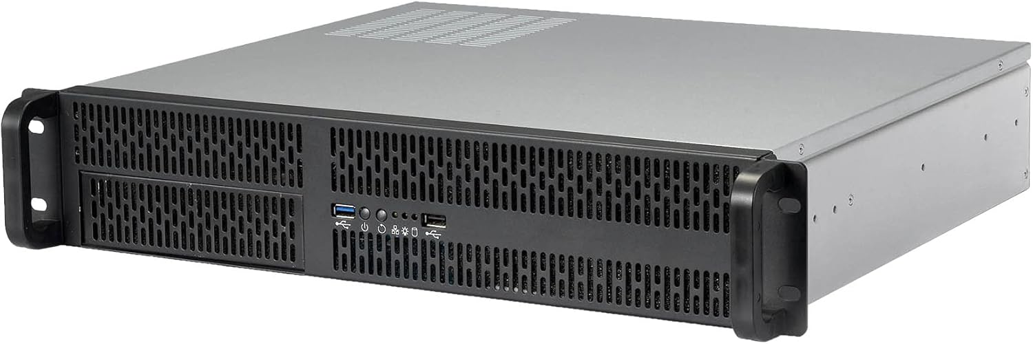 Rosewill 4U Server Chassis 11 Bay Server Case 8X 3.5 + 3X 5.25 HDD, E-ATX, Rackmount Server Case, Include Front 5X 120mm Fans Rear 2X 80mm Fans Metal Rack Mount Computer Case 25 Deep, RSV-L4000U