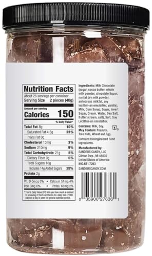 Sanders Milk Chocolate Sea Salt Caramels - 36 Oz. (2 pack)