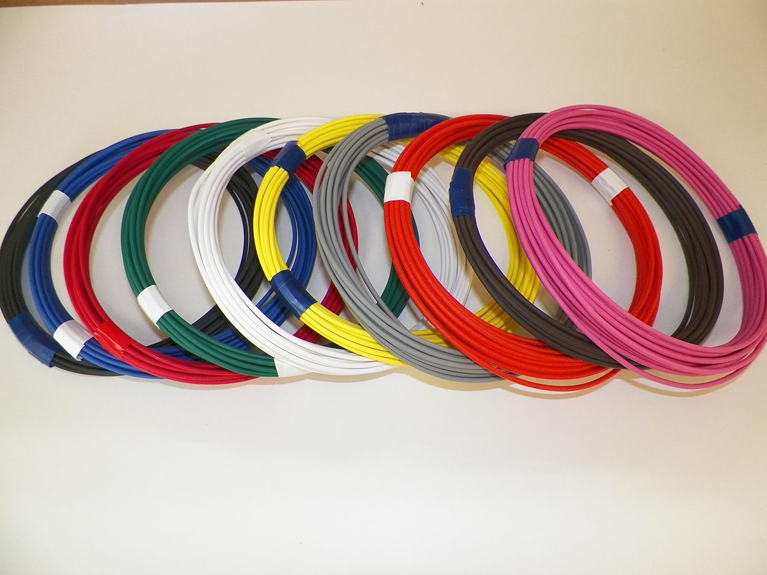 Automotive Copper Wire, TXL, 16 GA, AWG, GAUGE Truck, Motorcycle, RV, General Purpose. Order by 3pm EST Shipped Same Day (10 Colors 10' Each) (10 COLORS BY 25' EACH)