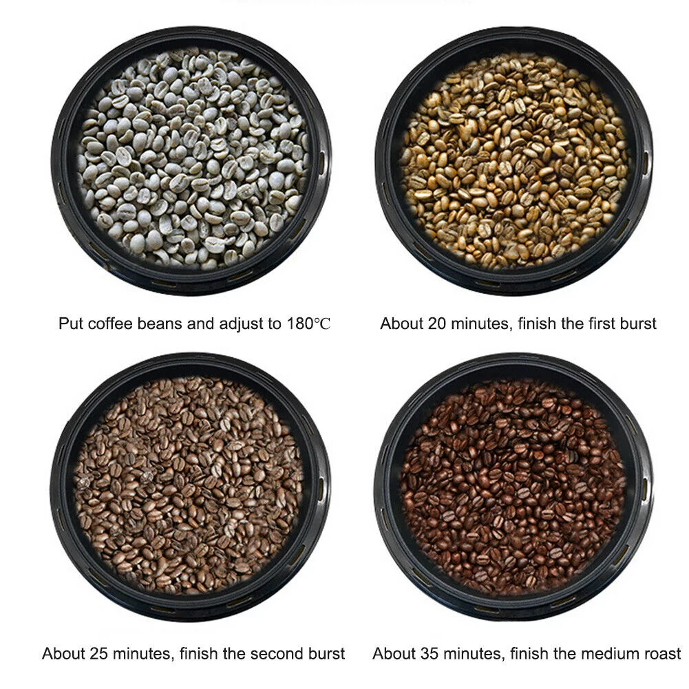 SHANNA Electric Coffee Bean Roasting Baking Machine Coffee Roaster 750g 1200W Household Coffee Roaster