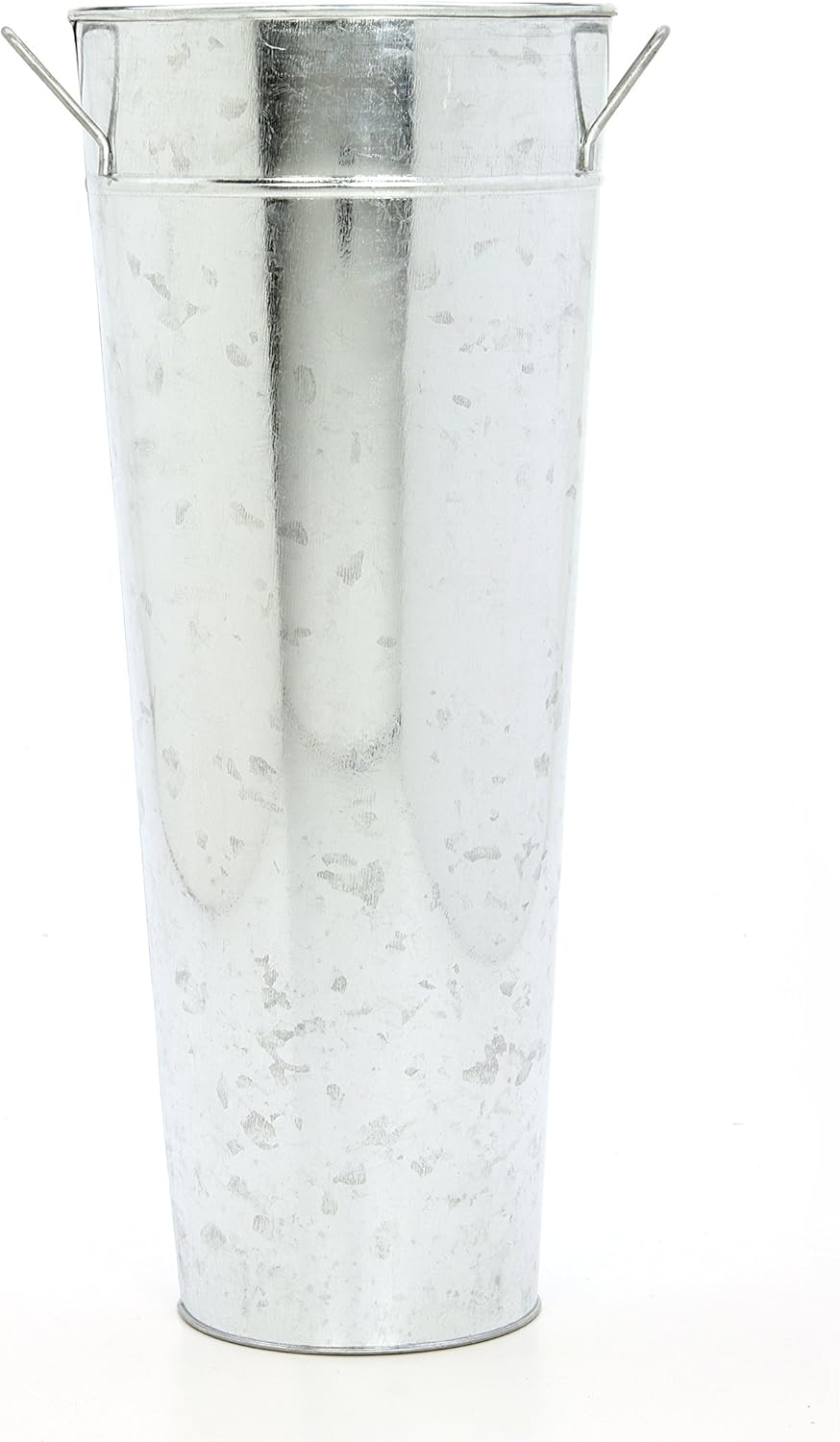 Hosley 15 Inch High Galvanized Vase. Ideal for Dried Floral Arrangements for Wedding Gift Spa and Aromatherapy Settings O3