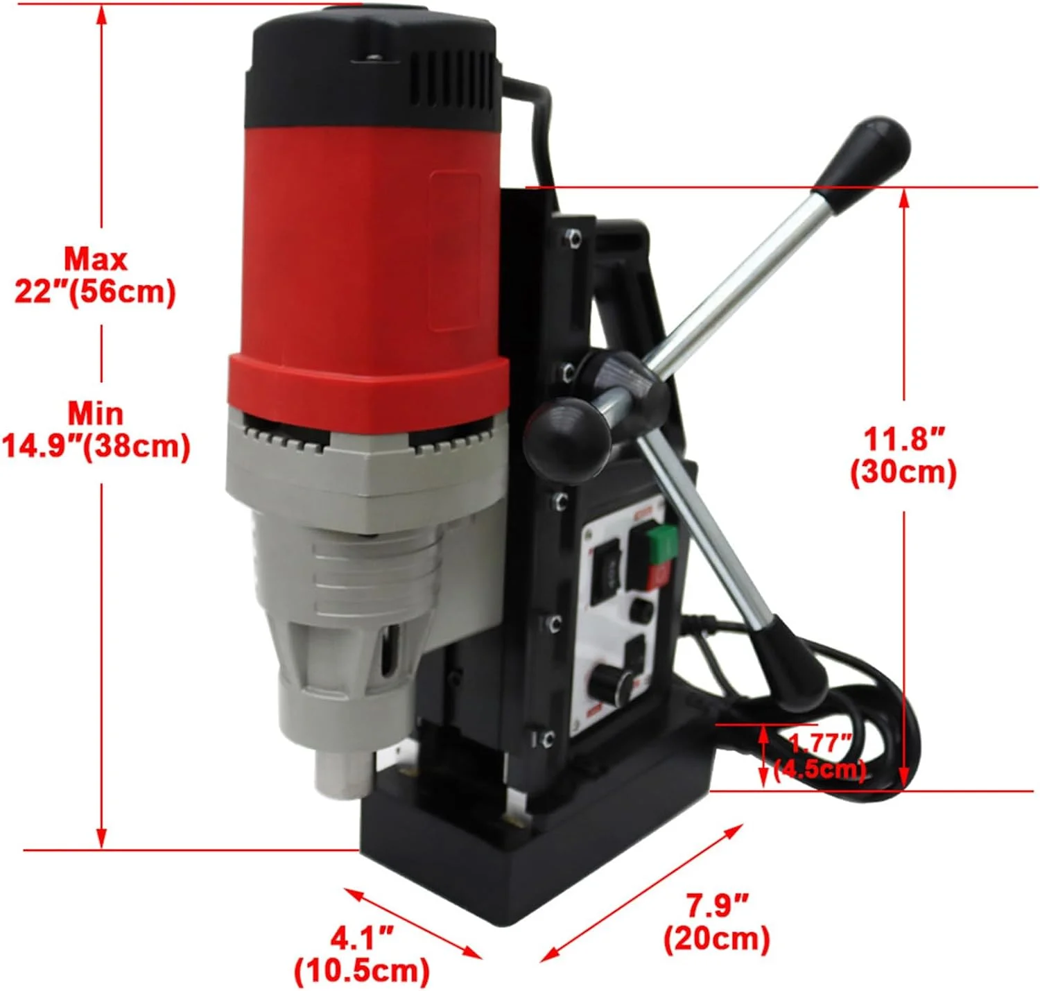 Portable Multi-functional Tapping integrated type Magnetic Drill Base Twist Drilling Machine 1400W