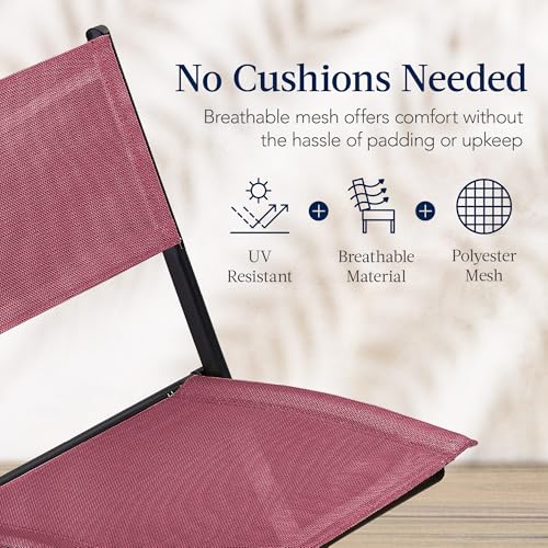 Best Choice Products 3-Piece Patio Bistro Dining Furniture Set w/Glass Tabletop, 2 Folding Chairs, Steel Frame, Polyester Fabric - Gray