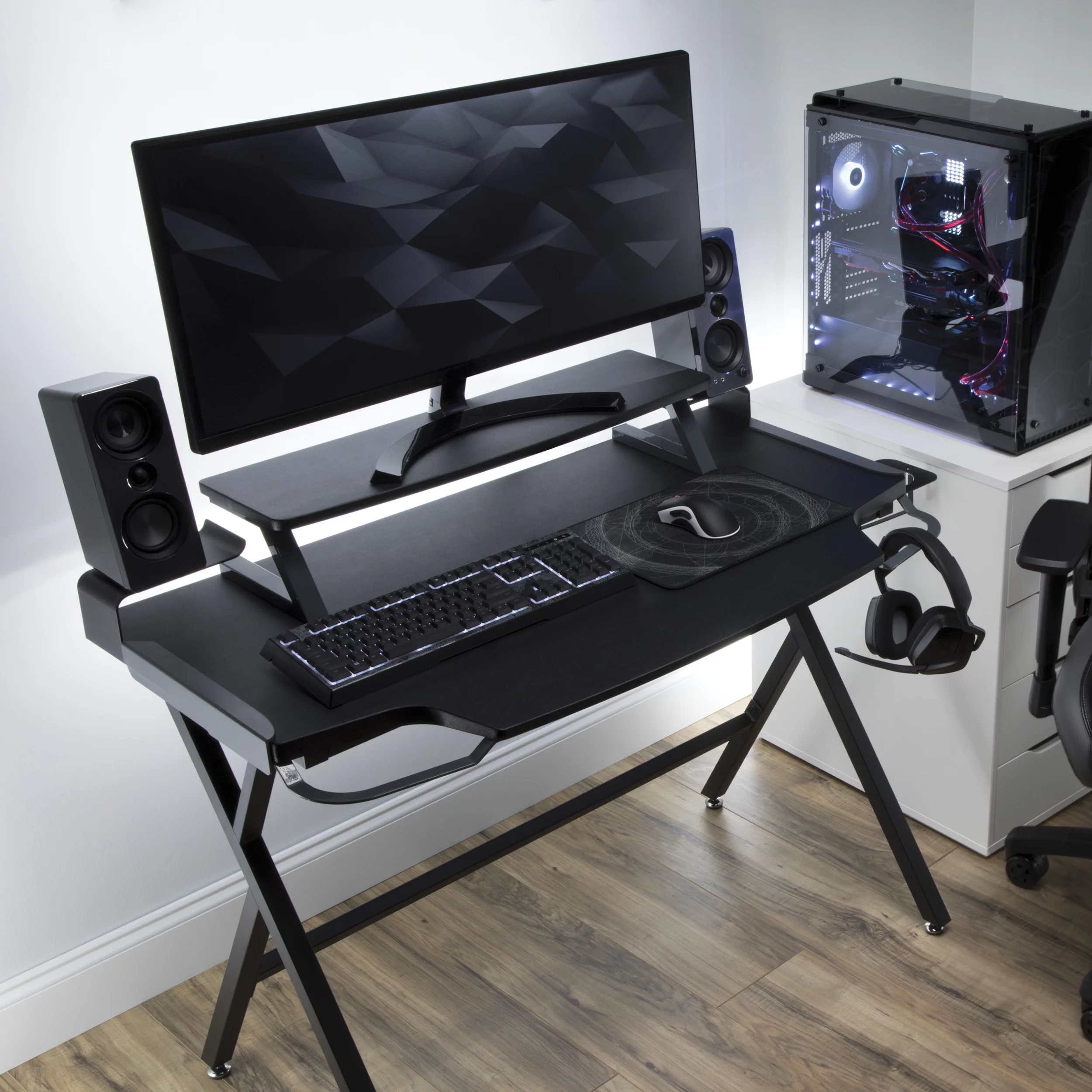 RESPAWN 1000 Gaming Computer Desk, in Gray (RSP-1000-GRY)