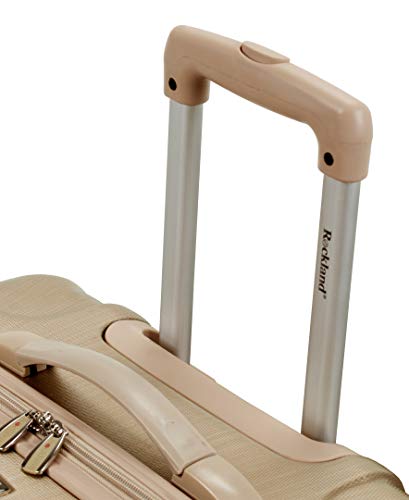 Rockland Melbourne Hardside Expandable Luggage with Spinner Wheels, 2TONENAVY, 2 Piece (20/28)