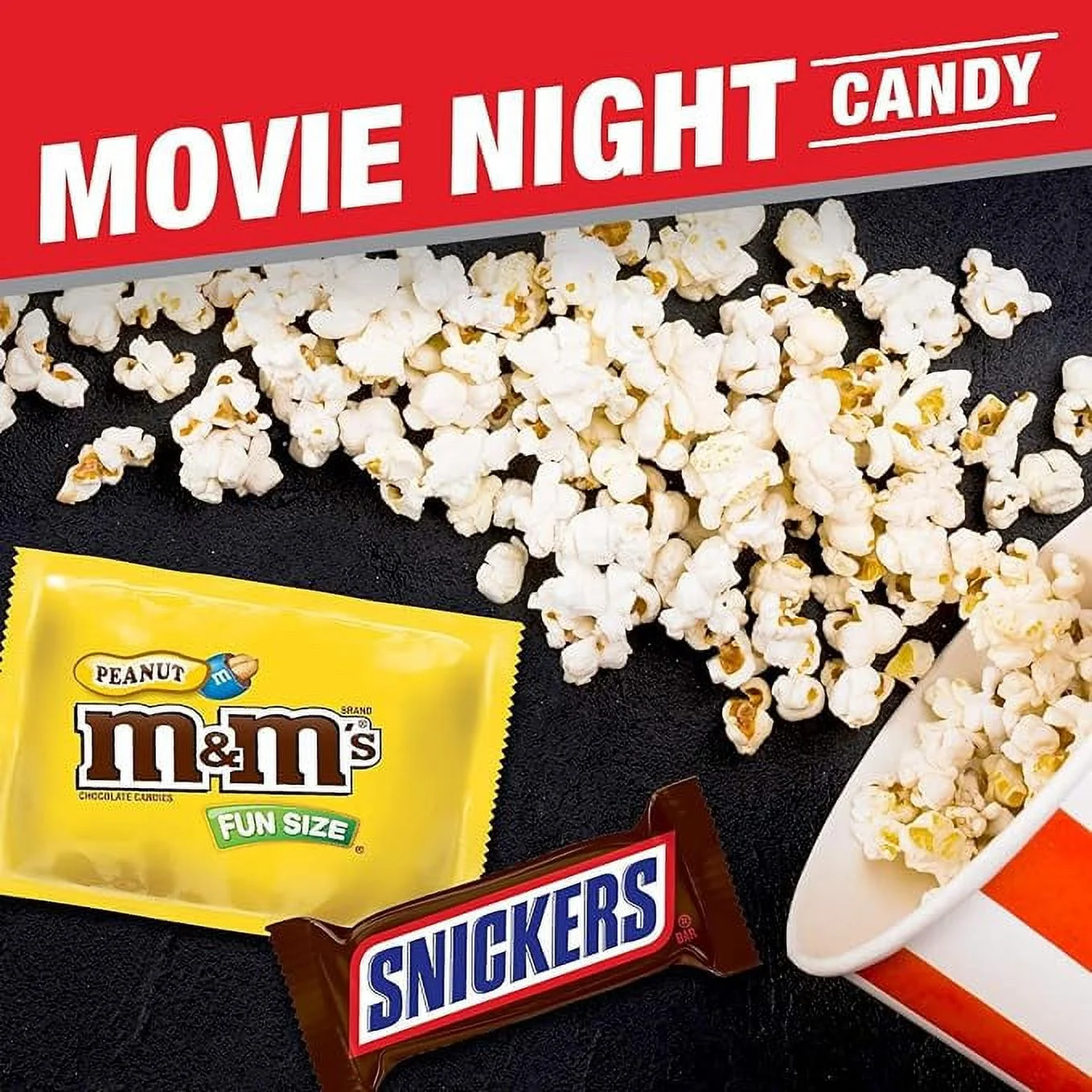 CANDYMAN 4 lbs Christmas Chocolate Candy Gift Bulk Bundle with Individually Wrapped Twix, Snickers, Milky Way, M&M's Milk & Peanut, Skittles, and Starburst