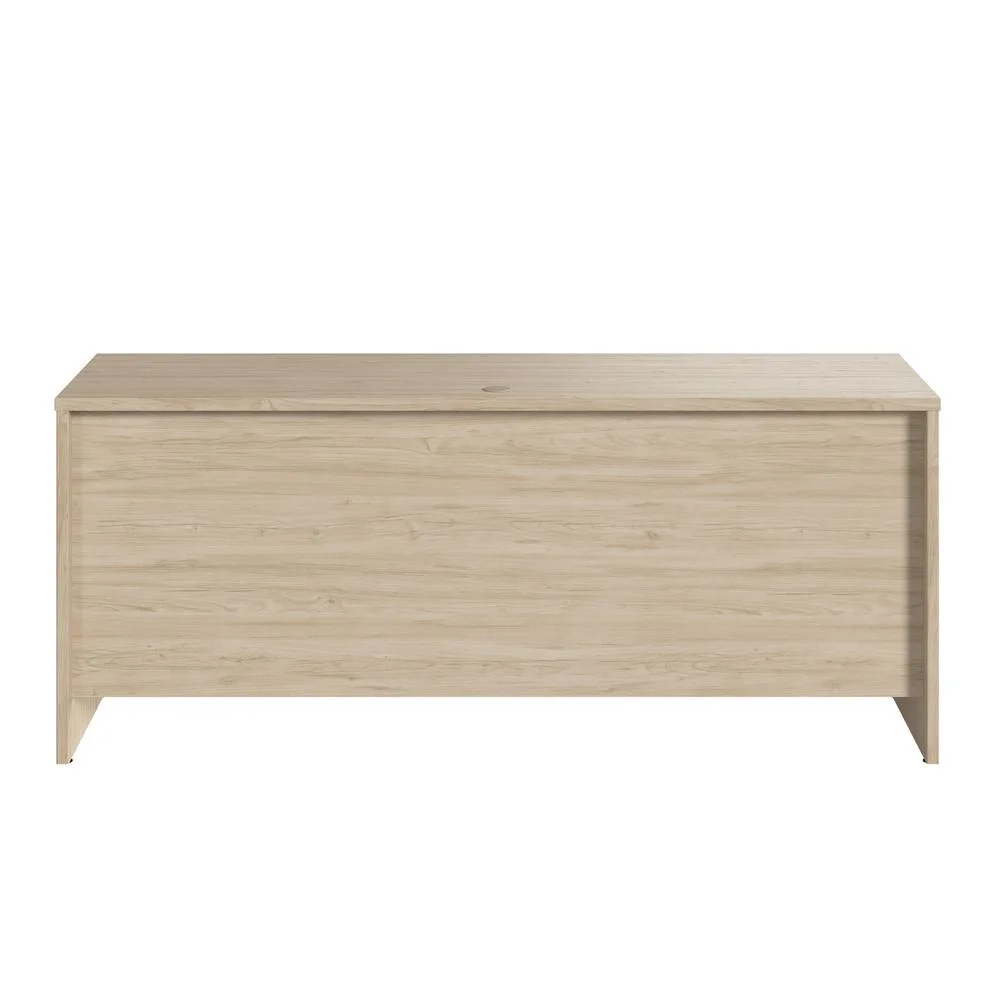 Studio C 72W x 24D Credenza Desk in Natural Elm - Engineered Wood