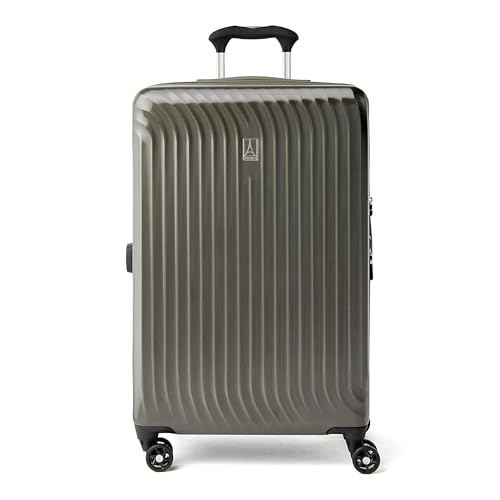 Travelpro Maxlite Air Hardside Expandable Carry on Luggage, 8 Spinner Wheels, Lightweight Hard Shell Polycarbonate Suitcase, Shadow Grey, Carry On 21-Inch