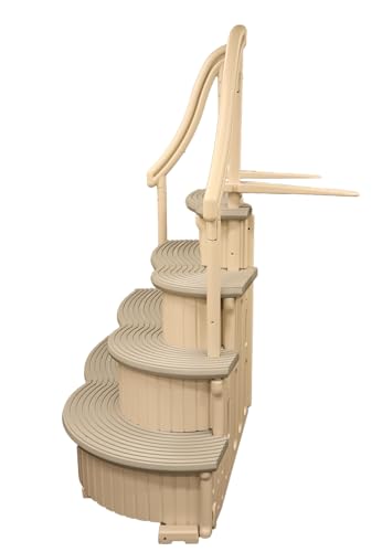 CONFER plastics inc. Above Ground Swimming Pool Curve Base Steps - CCX-AG