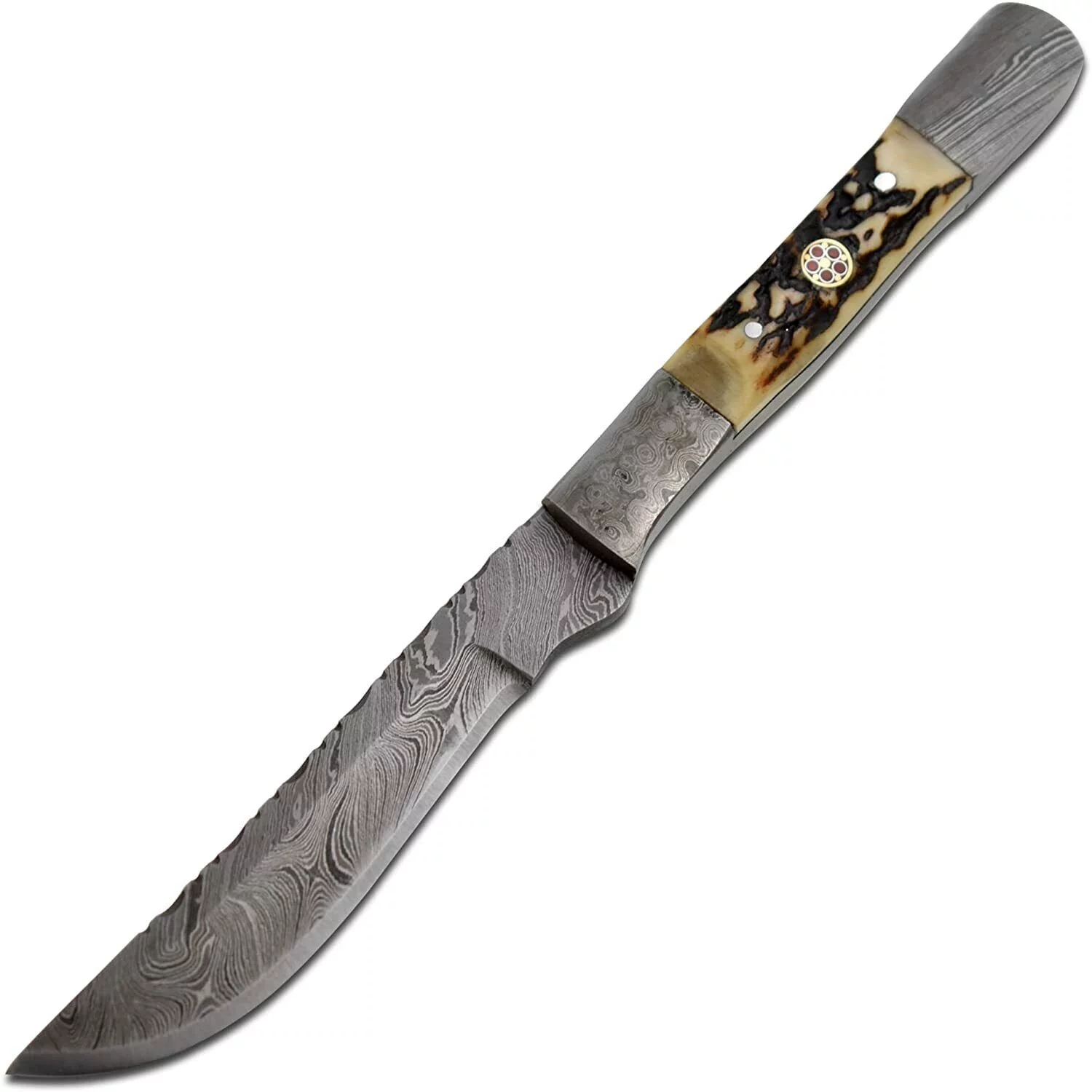 Handmade Damascus By Wild Turkey Handmade Steel Fillet Knife Boning Knife